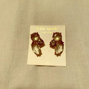 Gray Kate Spade earrings